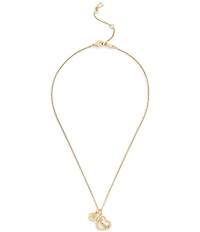 COACH Charming Charms Signature Heart Short Pendant Necklace