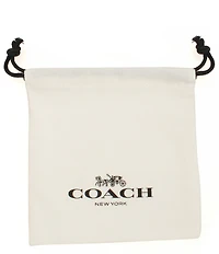 COACH Charming Charms Heart Lock And Key Signature Line Bracelet