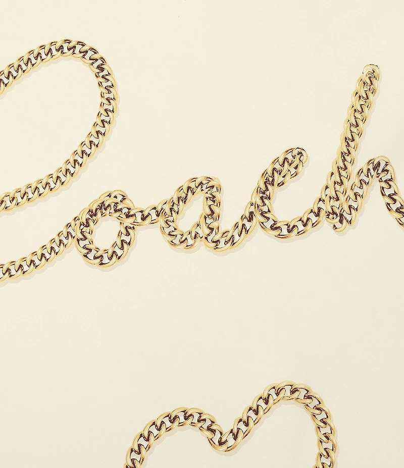 COACH Charms Printed Silk Square Scarf