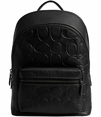 COACH Charter Max Signature Leather Backpack