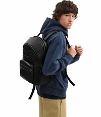 COACH Charter Max Signature Leather Backpack