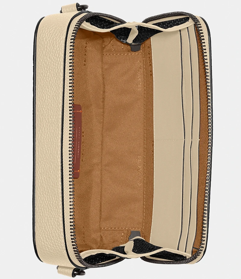 COACH Charter Polished Pebble Leather Slim Crossbody Bag
