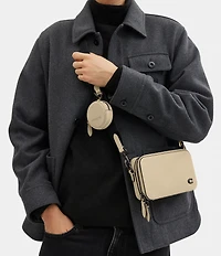 COACH Charter Polished Pebble Leather Slim Crossbody Bag