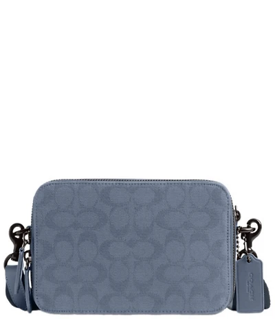 COACH Charter Signature Jacquard/Refined Calfskin Leather Crossbody Bag