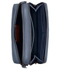 COACH Charter Signature Jacquard/Refined Calfskin Leather Crossbody Bag