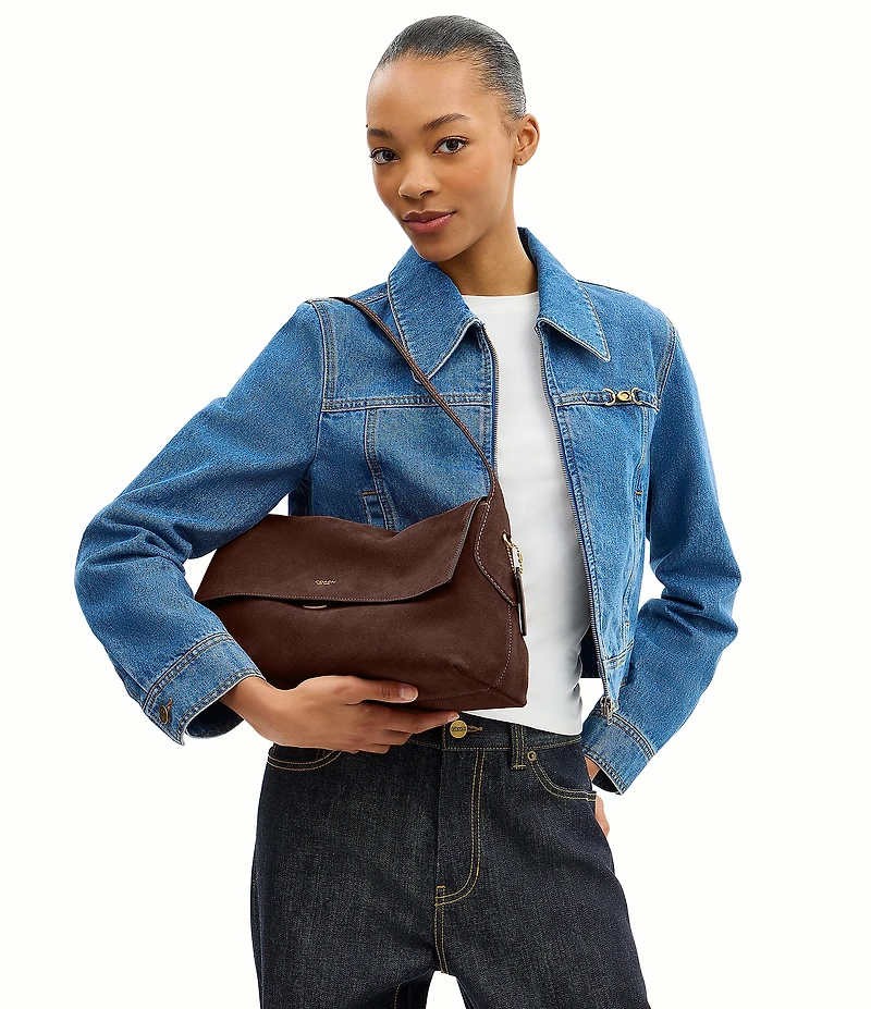 COACH Chelsea 36 Suede Shoulder Bag