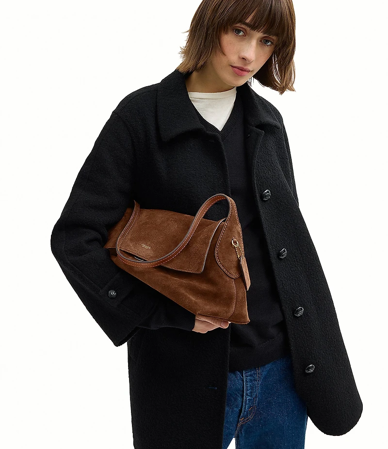 COACH Chelsea 36 Suede Shoulder Bag