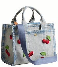 COACH Cherry Denim Cargo Tote Bag 20