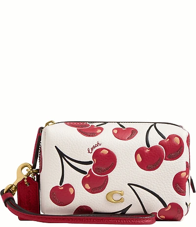 COACH Cherry Print Essential Mini Cosmetic Pouch