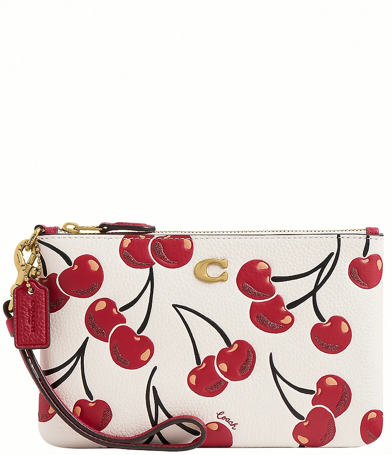 COACH Cherry Print Essential Small Wristlet