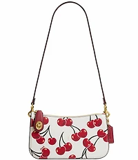 COACH Cherry Print Glovetanned Leather Penn Shoulder Bag