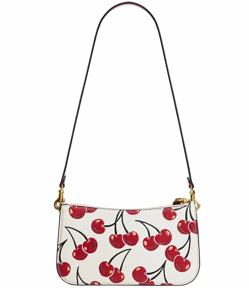 COACH Cherry Print Glovetanned Leather Penn Shoulder Bag