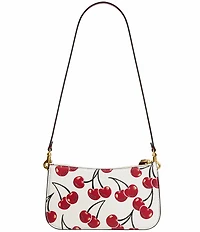 COACH Cherry Print Glovetanned Leather Penn Shoulder Bag