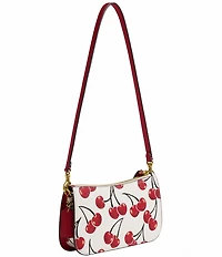COACH Cherry Print Glovetanned Leather Penn Shoulder Bag