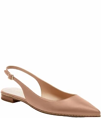 COACH Claire Leather Studded Slingback Flats