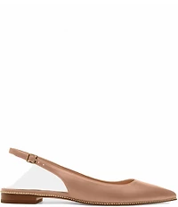 COACH Claire Leather Studded Slingback Flats