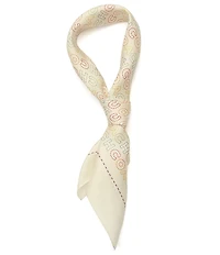 COACH Coach Stitch Printed Silk Bandana Scarf