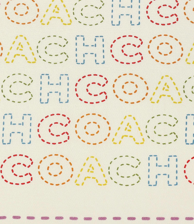 COACH Coach Stitch Printed Silk Bandana Scarf