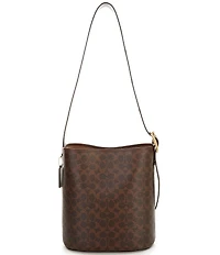 COACH Coated Canvas Signature Bleeker Bucket Bag
