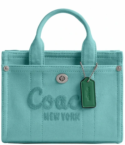 COACH Colored Denim Cargo Tote 20 Bag
