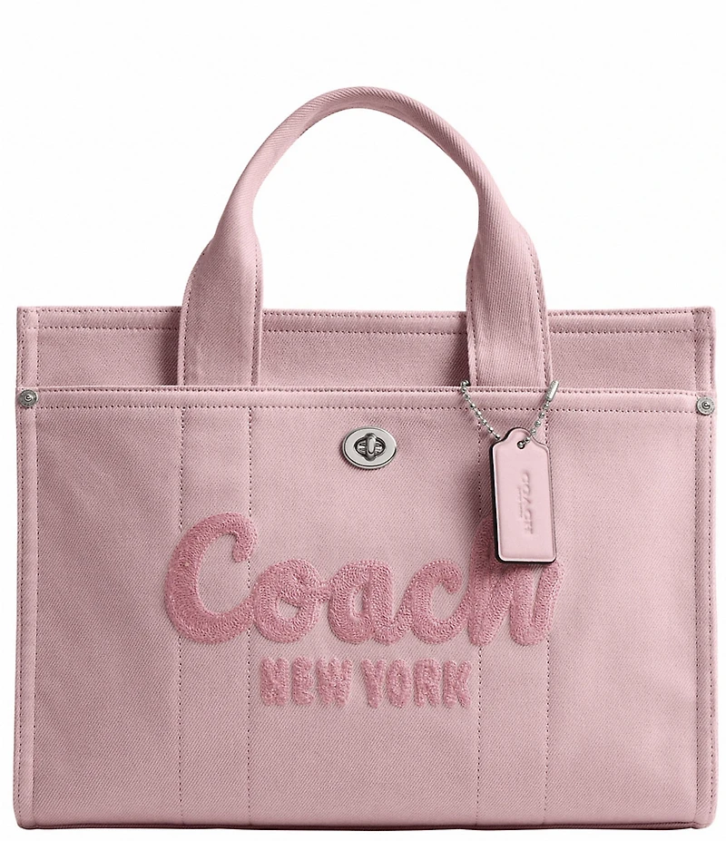 COACH Ballerina Denim Large Cargo Tote Bag