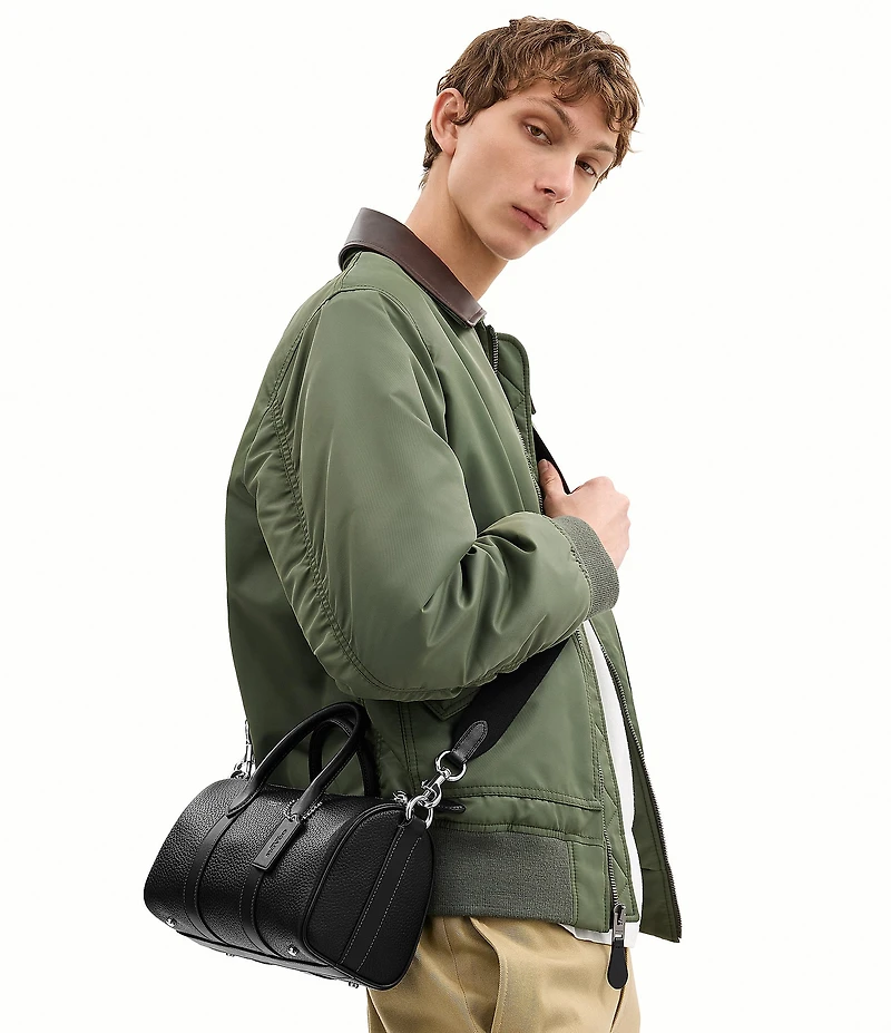 COACH Compass Soft Pebble Leather/Refined Calfskin Leather Bag
