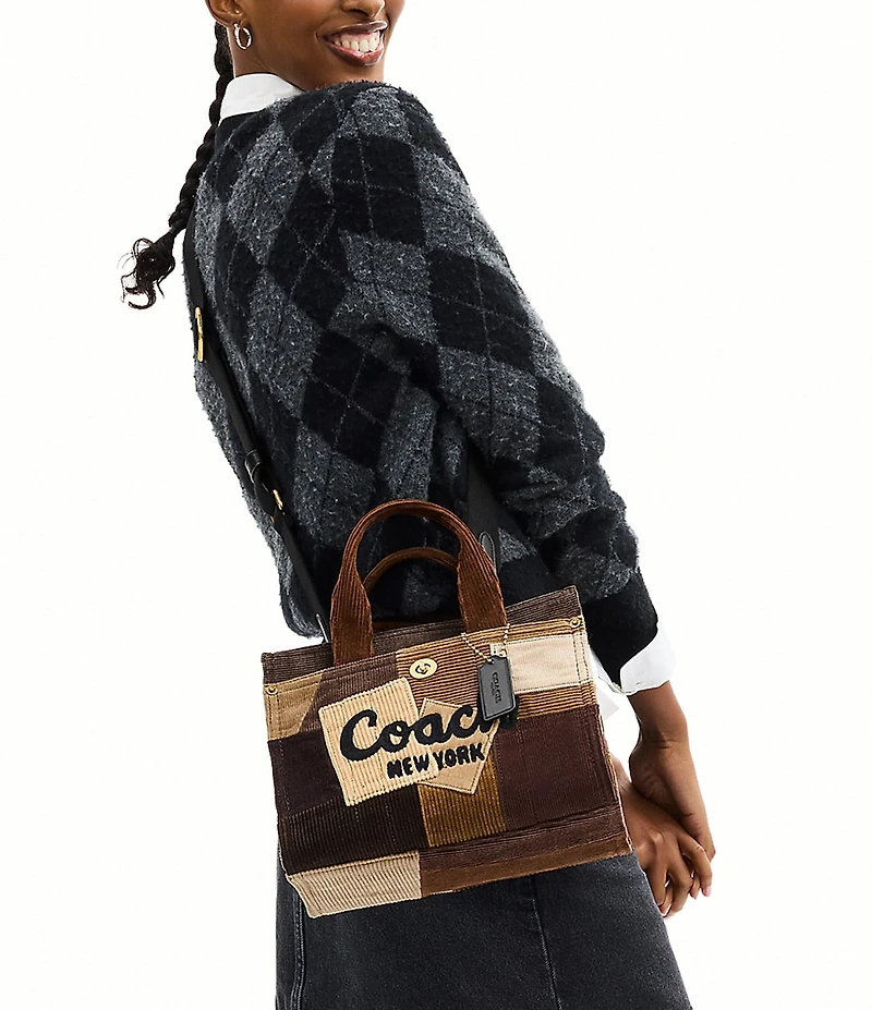 COACH Repurposed Corduroy Cargo 26 Tote Bag