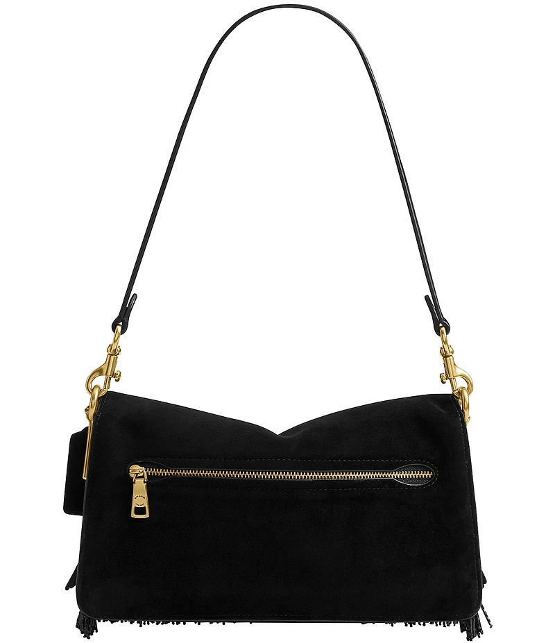 COACH Tabby 26 Beaded Fringe Suede Shoulder Bag