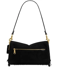 COACH Tabby 26 Beaded Fringe Suede Shoulder Bag