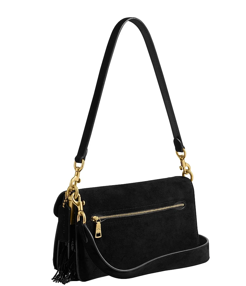 COACH Tabby 26 Beaded Fringe Suede Shoulder Bag