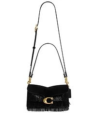 COACH Tabby 26 Beaded Fringe Suede Shoulder Bag