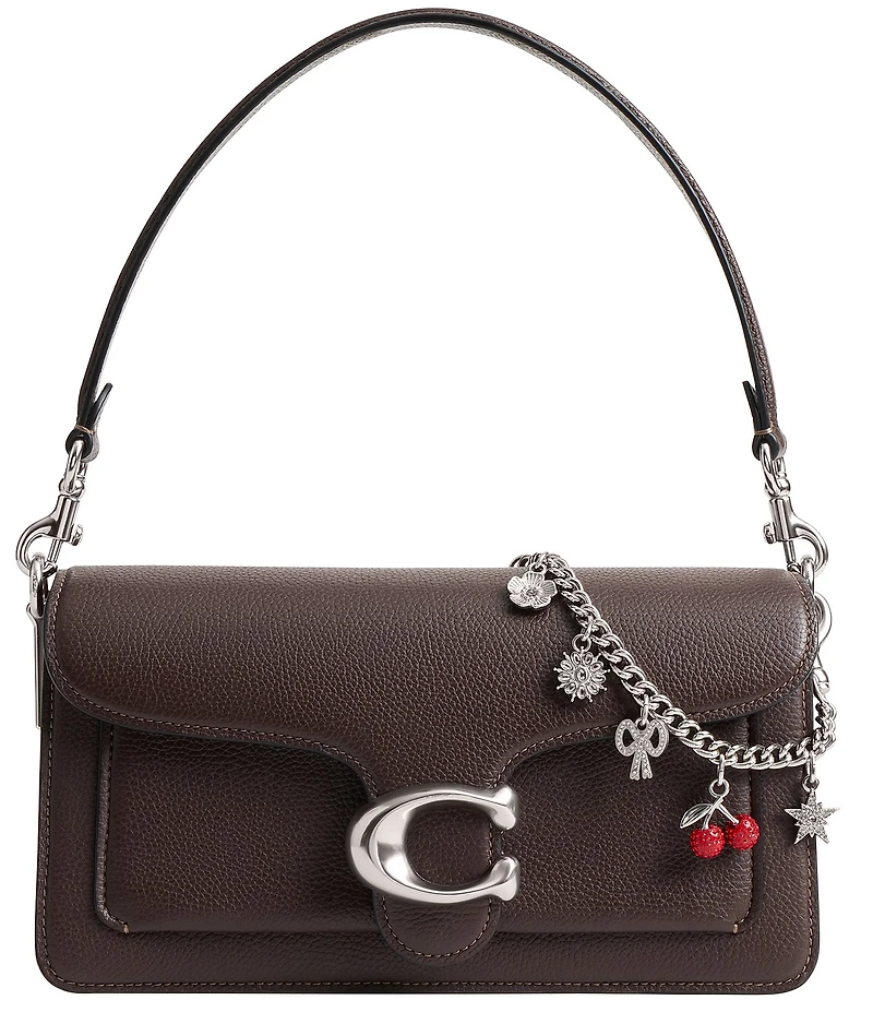 COACH Crystal Cherry Rhinestone Motif Chain Bag Charm