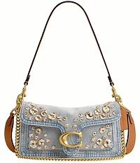 COACH Crystal Denim Tabby Shoulder Bag 26