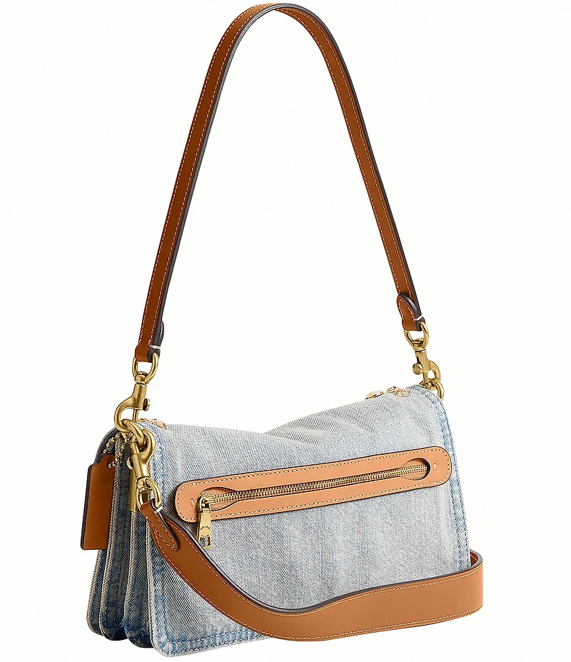 COACH Crystal Denim Tabby Shoulder Bag 26