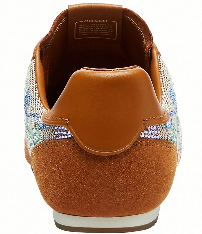 COACH Crystal Rainbow Signature Logo Jacquard Sneakers