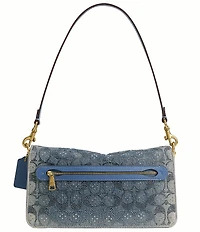 COACH Crystal Signature Denim Tabby 26 Shoulder Bag