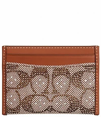 COACH Crystal Signature Jacquard Essential Card Case