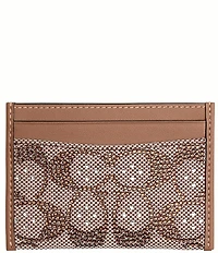 COACH Crystal Signature Jacquard Essential Card Case