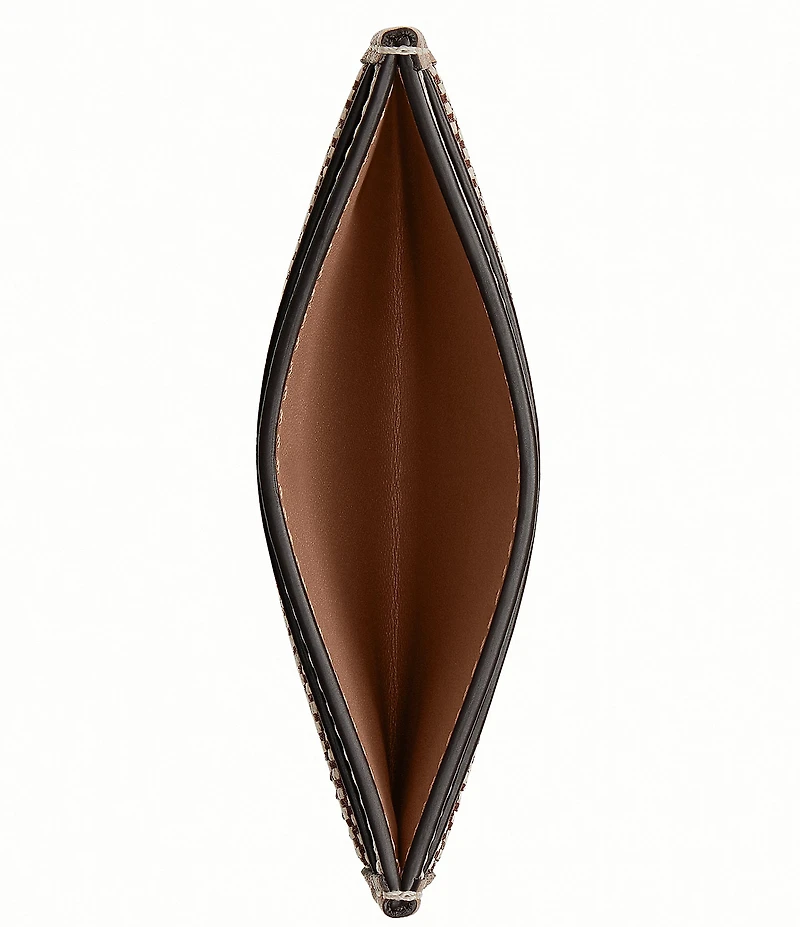COACH Crystal Signature Jacquard Essential Card Case
