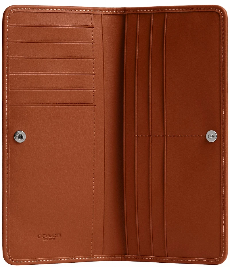COACH Crystal Signature Jacquard Essential Slim Wallet