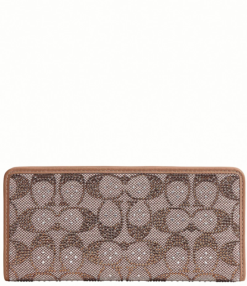 COACH Crystal Signature Jacquard Essential Slim Wallet