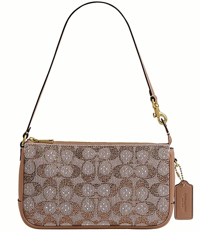 COACH Crystal Signature Jacquard Plaza Bag 22 Shoulder Bag