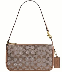 COACH Crystal Signature Jacquard Plaza Bag 22 Shoulder Bag