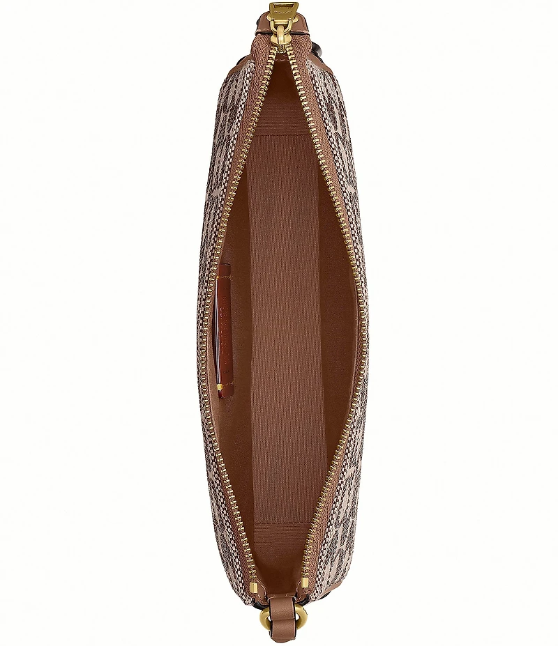 COACH Crystal Signature Jacquard Plaza Bag 22 Shoulder Bag