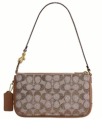 COACH Crystal Signature Jacquard Plaza Shoulder Bag