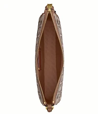 COACH Crystal Signature Jacquard Plaza Shoulder Bag