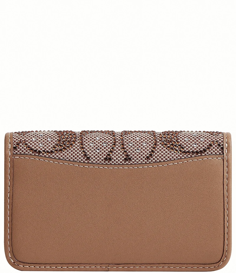COACH Crystal Signature Jacquard Slim Card Case