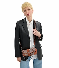 COACH Crystal Signature Jacquard Soho 25 Contrast Trim Shoulder Bag