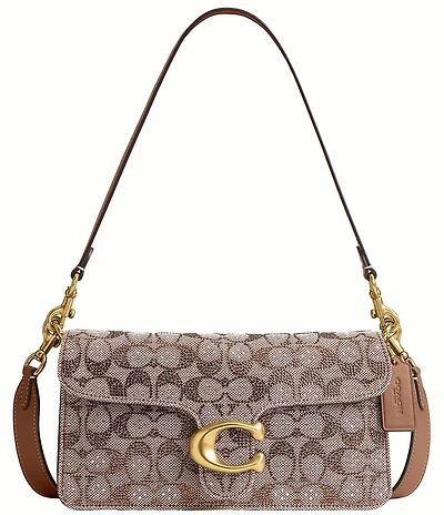 COACH Crystal Signature Jacquard Tabby 26 Shoulder Bag