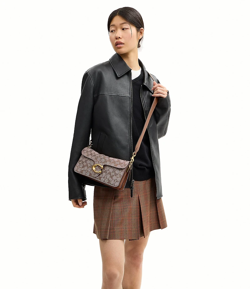 COACH Crystal Signature Jacquard Tabby 26 Shoulder Bag